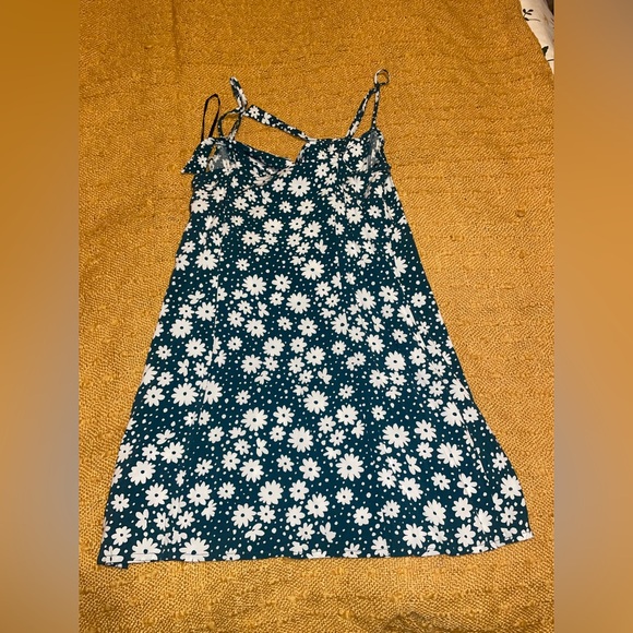 Teal Floral Forever 21 Dress - Picture 4 of 4